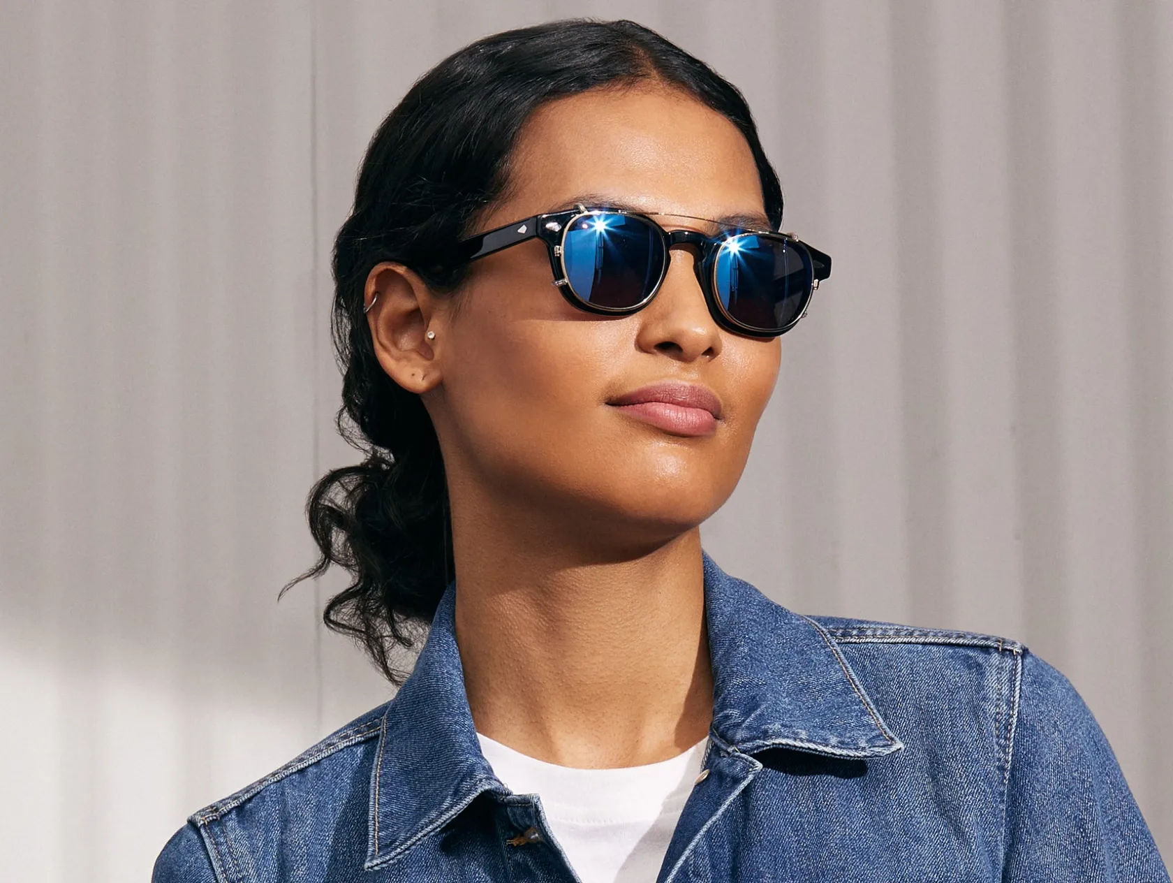 Moscot CLIPTOSH GOLD WITH MIRROR