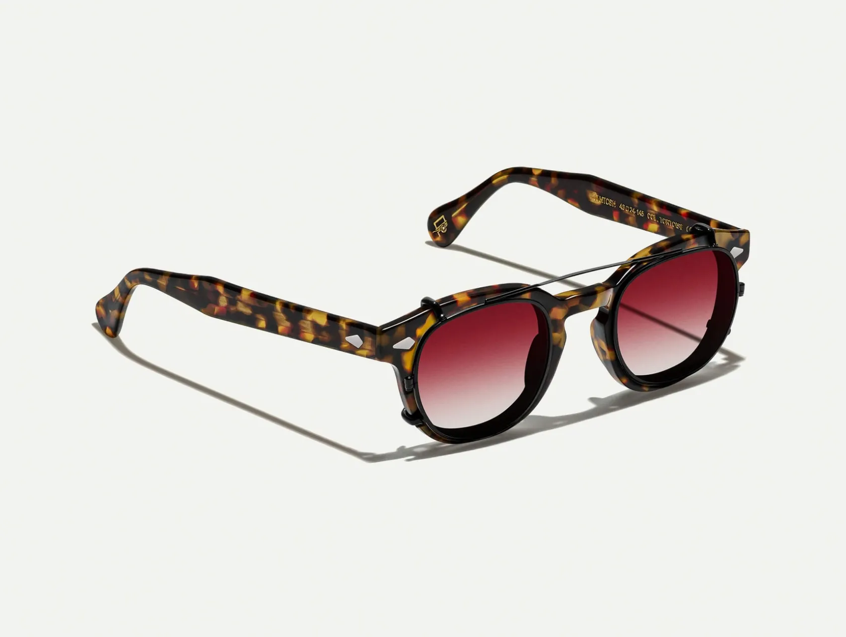 Moscot CLIPTOSH MATTE BLACK WITH CUSTOM MADE TINTS™